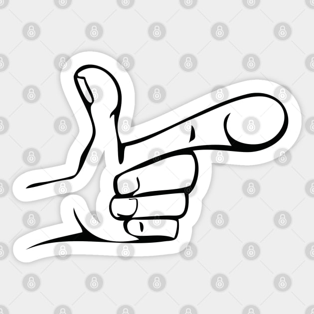 Cartoon Hand Pointing Sticker by THP Creative